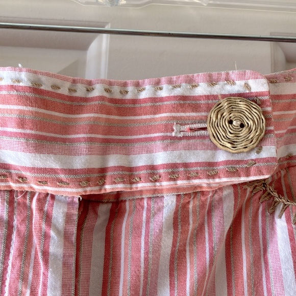 Talbots Petites Striped Cotton Capris - Picture 6 of 15